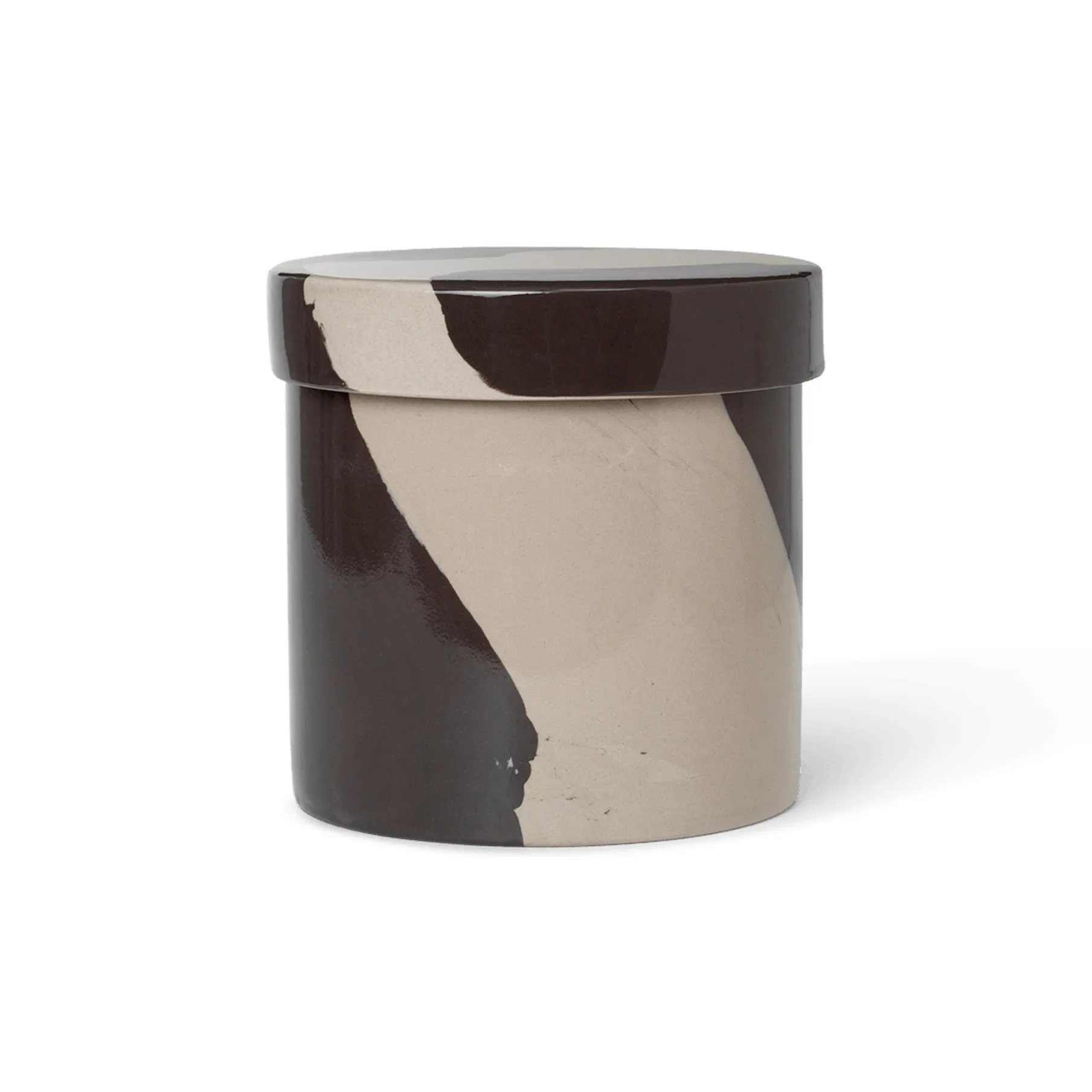 Inlay Verwahrungsdose Ø14,5cm, Sand-brown Ferm Living