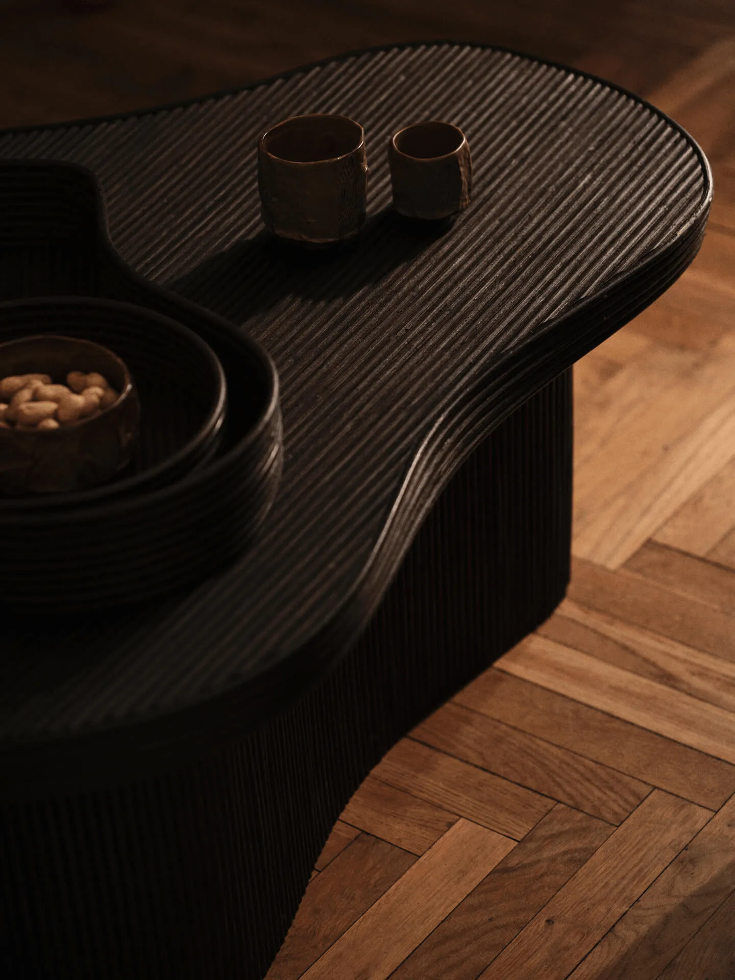 Isola Tabletts 2 Teile, Dunkel gebeizt Ferm Living