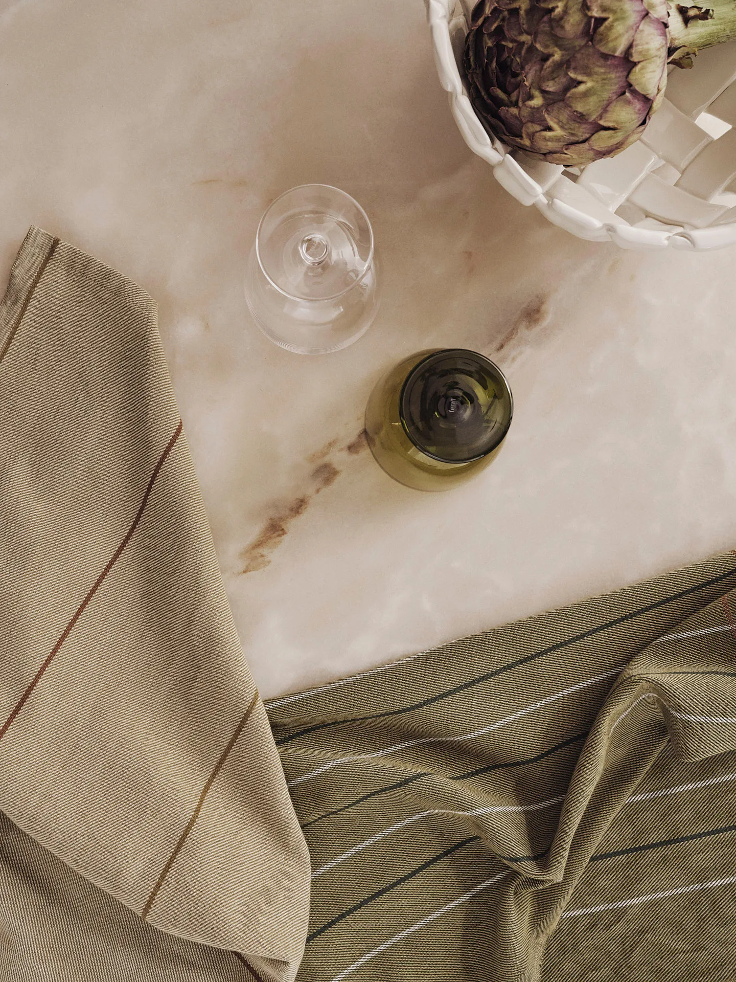 Ito Geschirrtuch 50x70 cm 2er Pack, Seaweed-flax Ferm Living