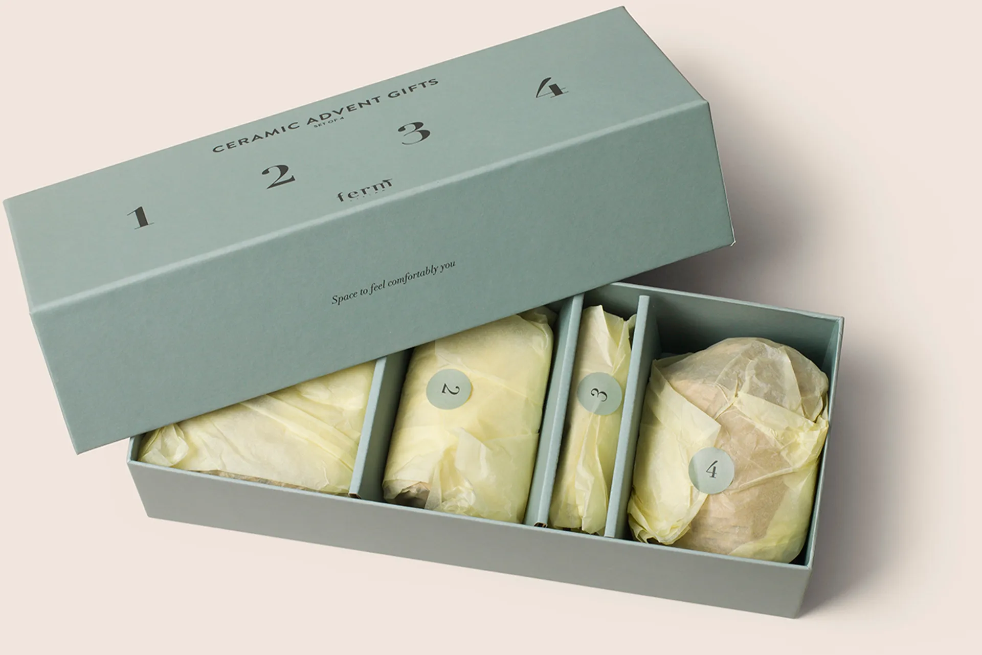 Keramik Adventsgeschenke 4 Teile., Multi Ferm Living