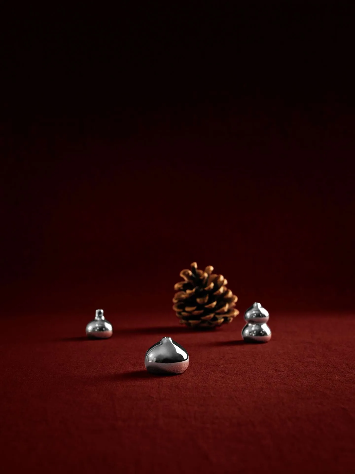 Komo Vasee mini 3er Set, Silber Ferm Living