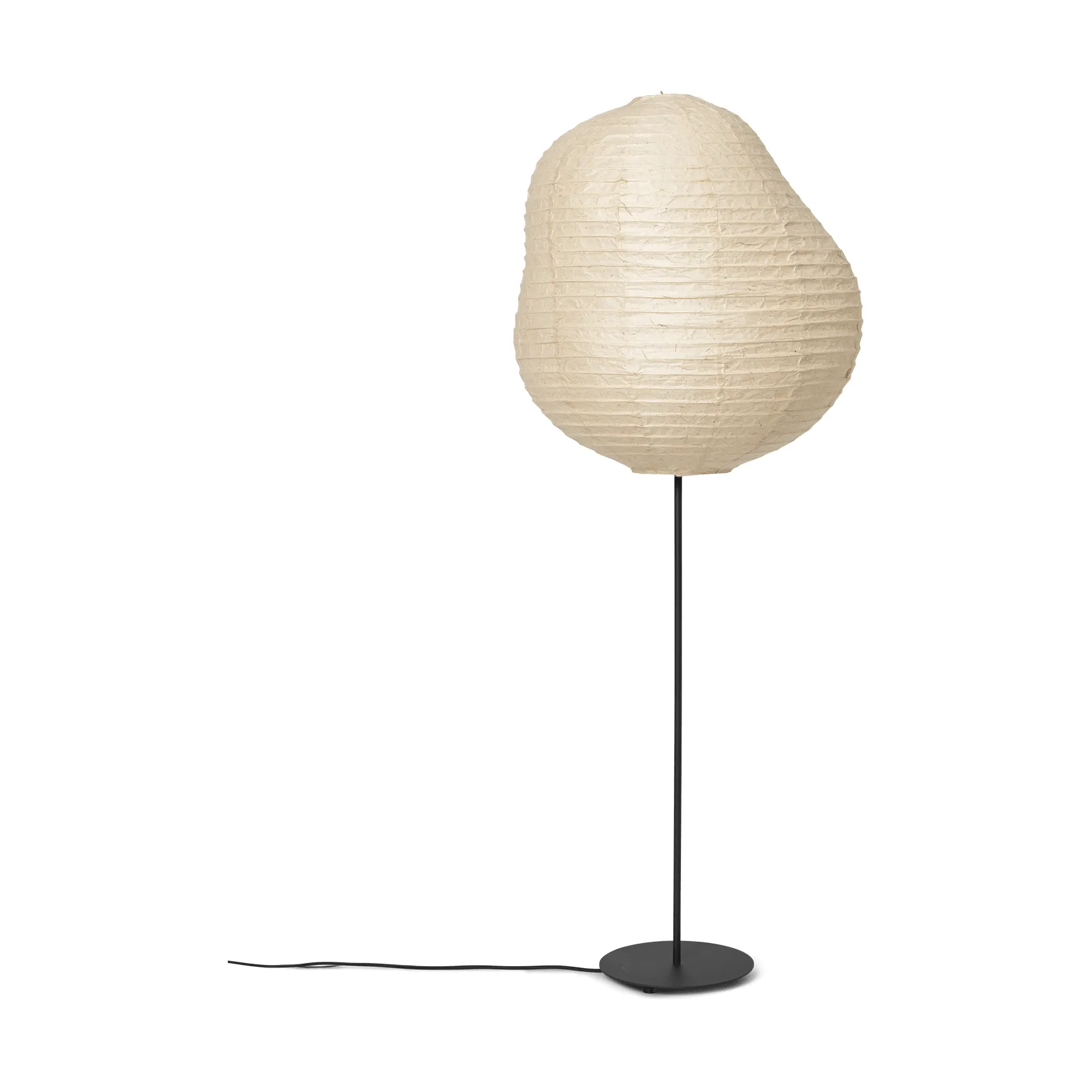 Kurbis Stehleuchte high, Natural-black Ferm Living