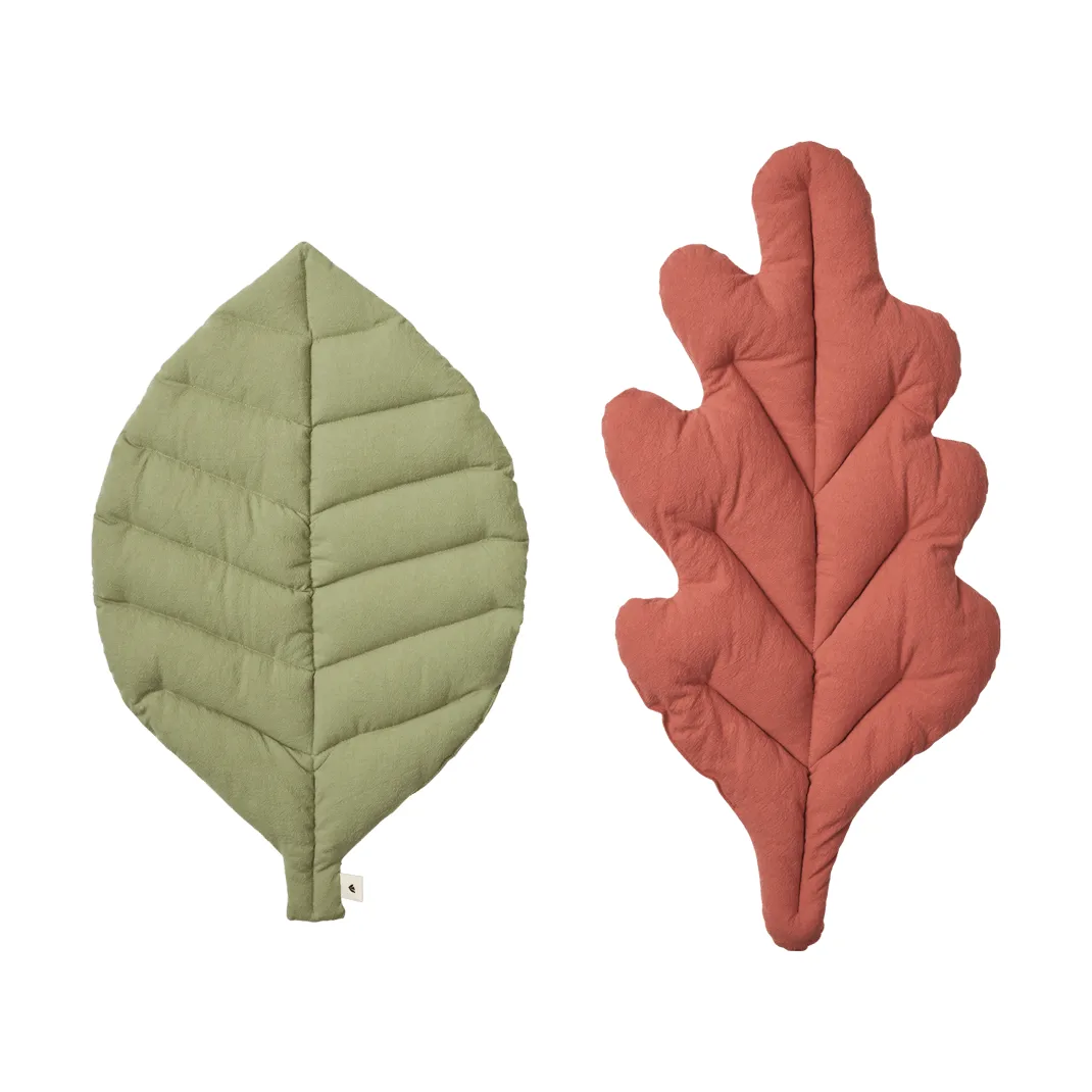 Leaf Kissen 2-teilig, Teegrün-gebrannter Ton Ferm Living
