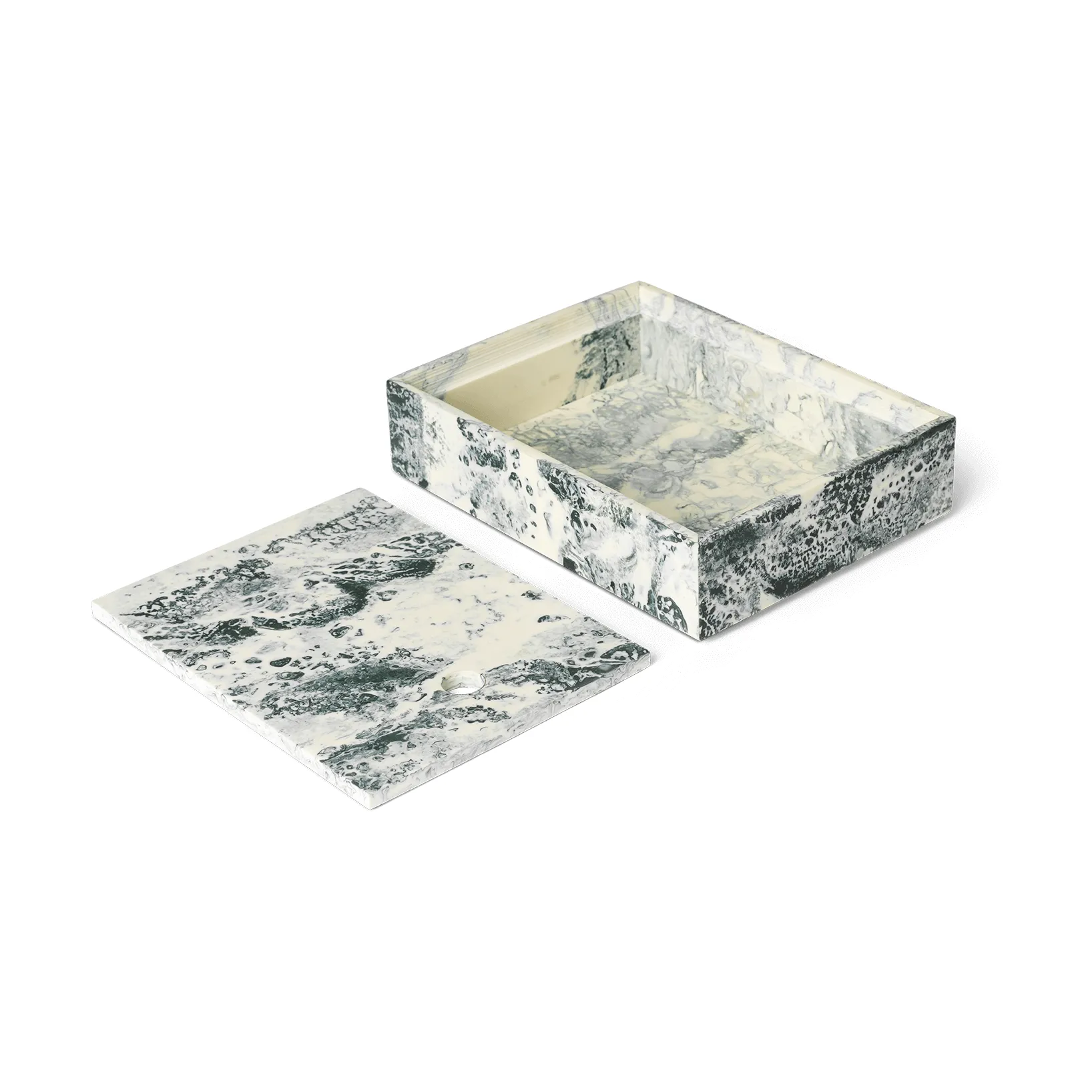 Mist Aufbewahrungsbox 15x20 cm, Emerald-off white Ferm Living