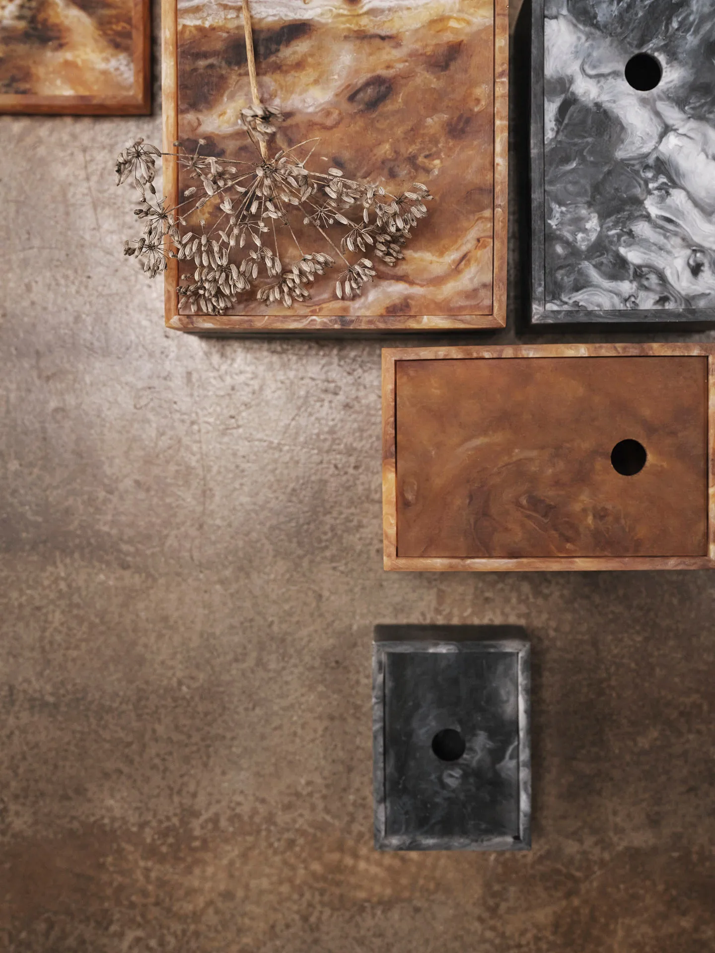 Mist Aufbewahrungsbox 7,5x10 cm, Charcoal Ferm Living