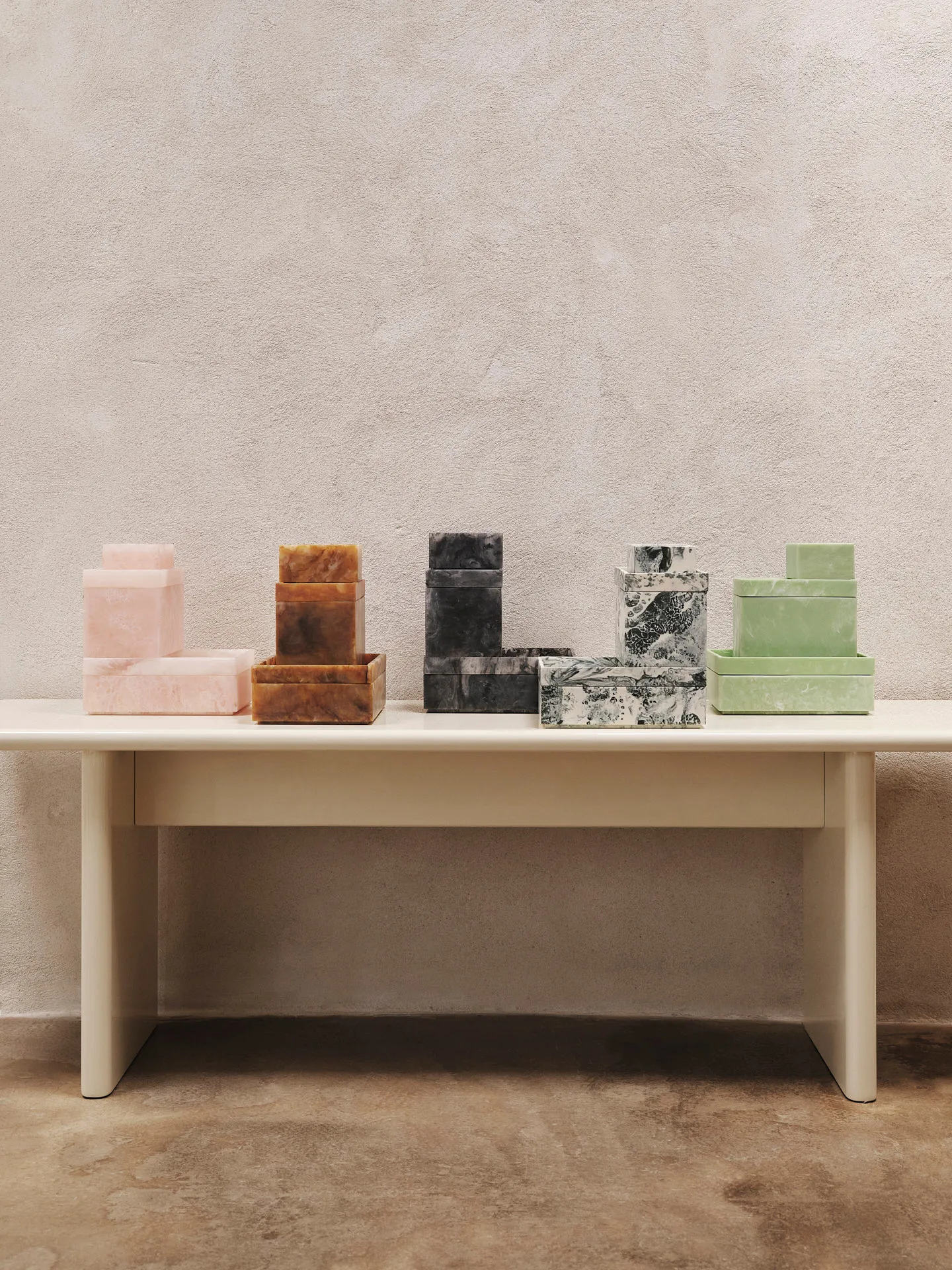 Mist Aufbewahrungsbox 7,5x10 cm, Emerald-off white Ferm Living