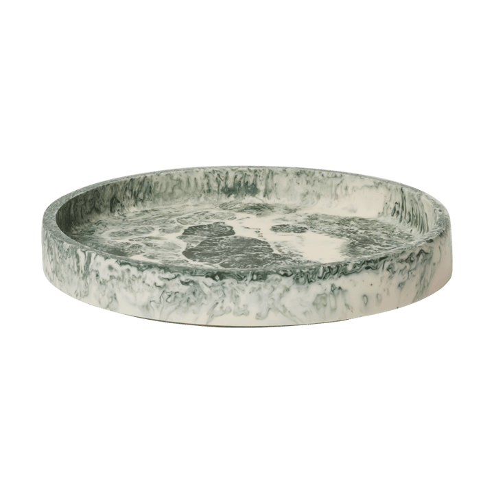 Mist Dekotablett Ø20 cm - Emerald-off-white - Ferm Living