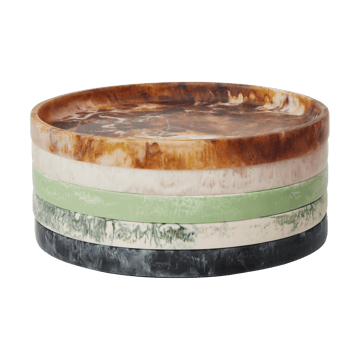 Mist Dekotablett Ø30 cm - Emerald-off-white - Ferm Living