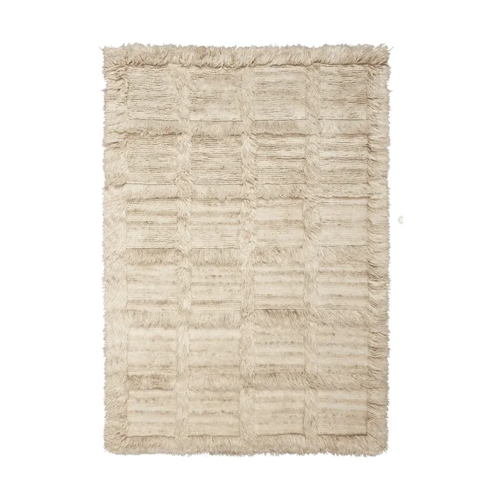 Norte Gitterteppich - Natur, 160x235 cm - Ferm Living