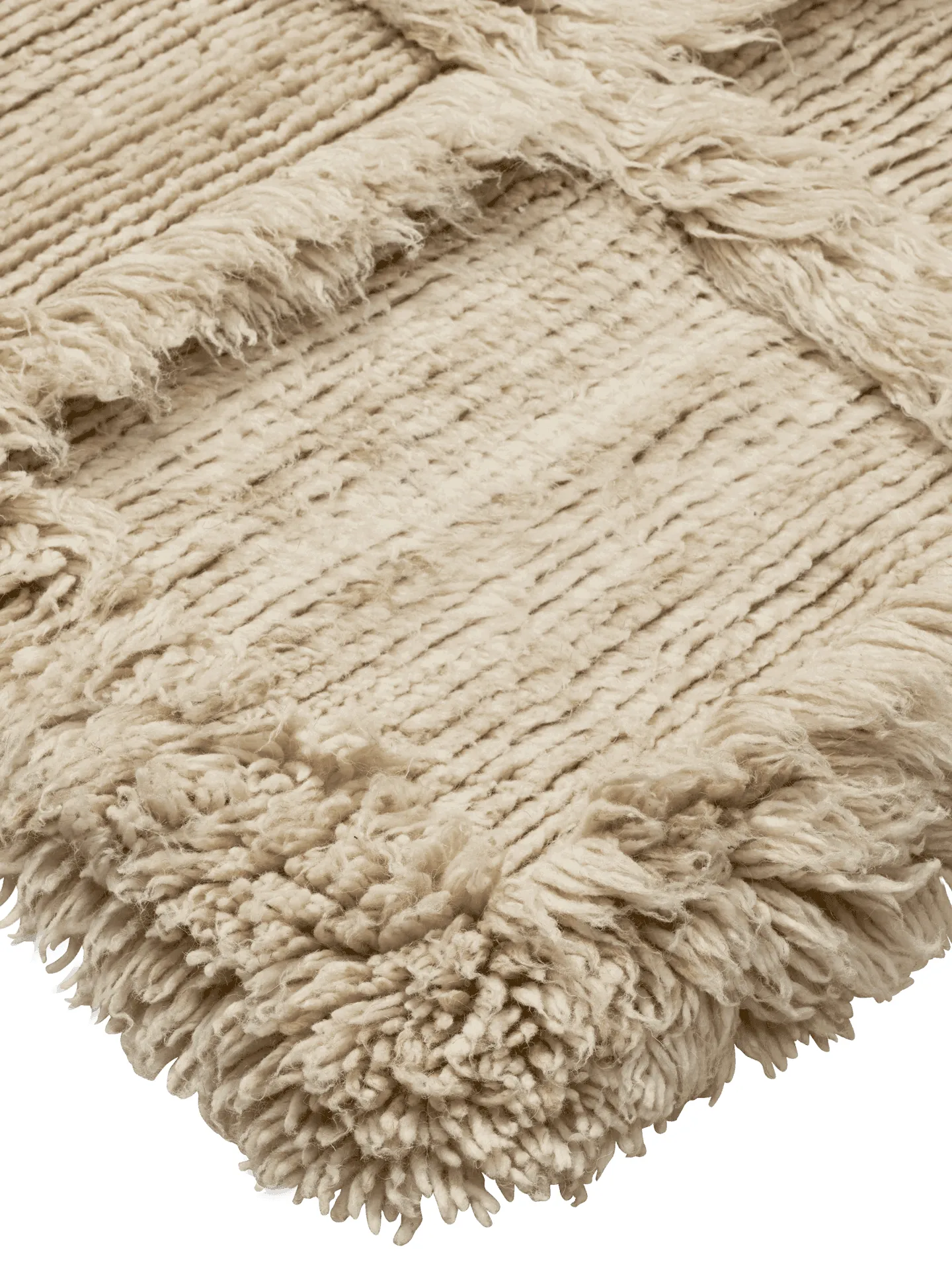 Norte Gitterteppich, Natur, 160x235 cm Ferm Living