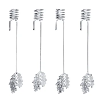 Oak leaf  Weihnachtsbaum Kerzenhalter 4er-Set - Silber - Ferm Living