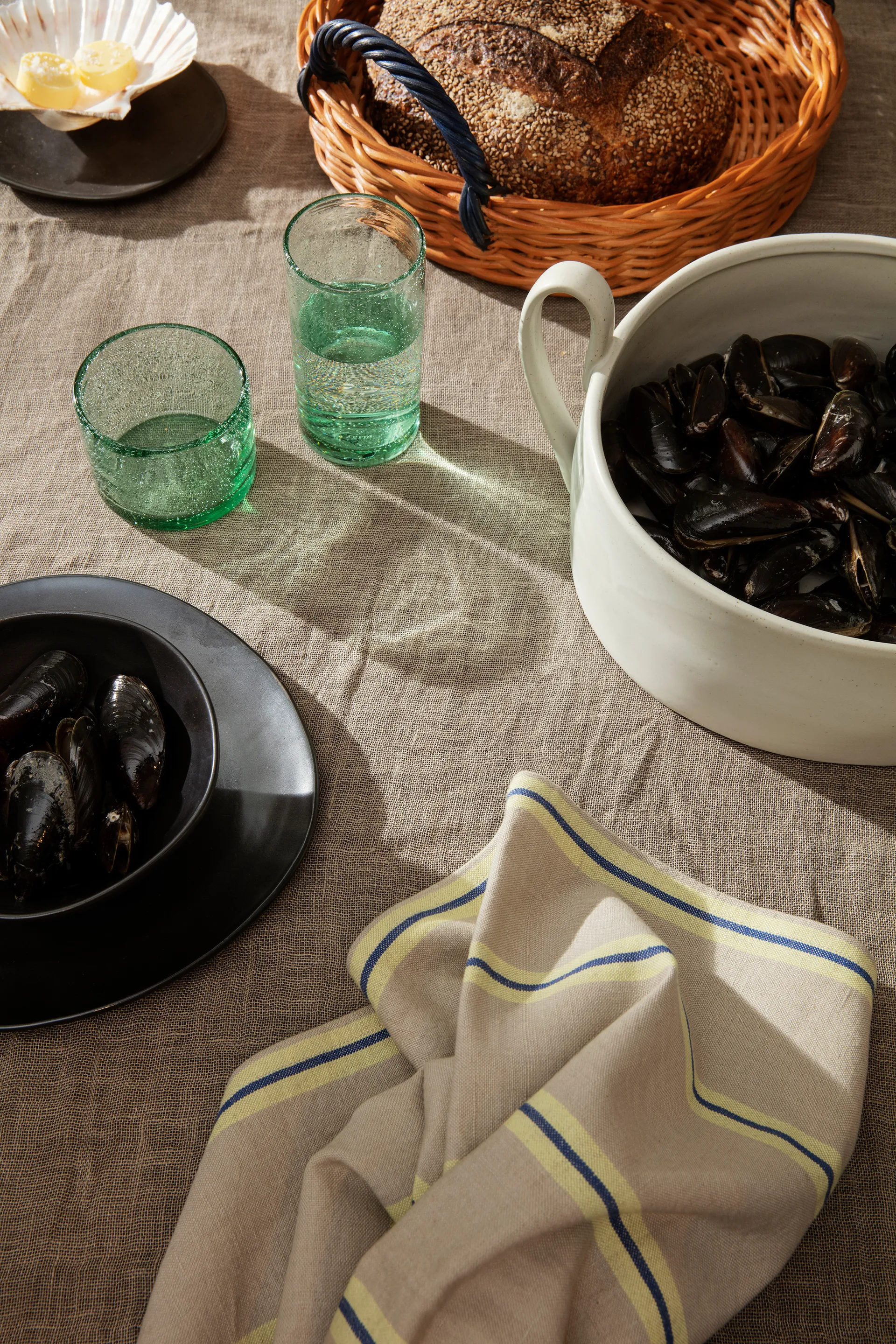 Oli Wasserglas hoch 22cl, Recycled clear Ferm Living