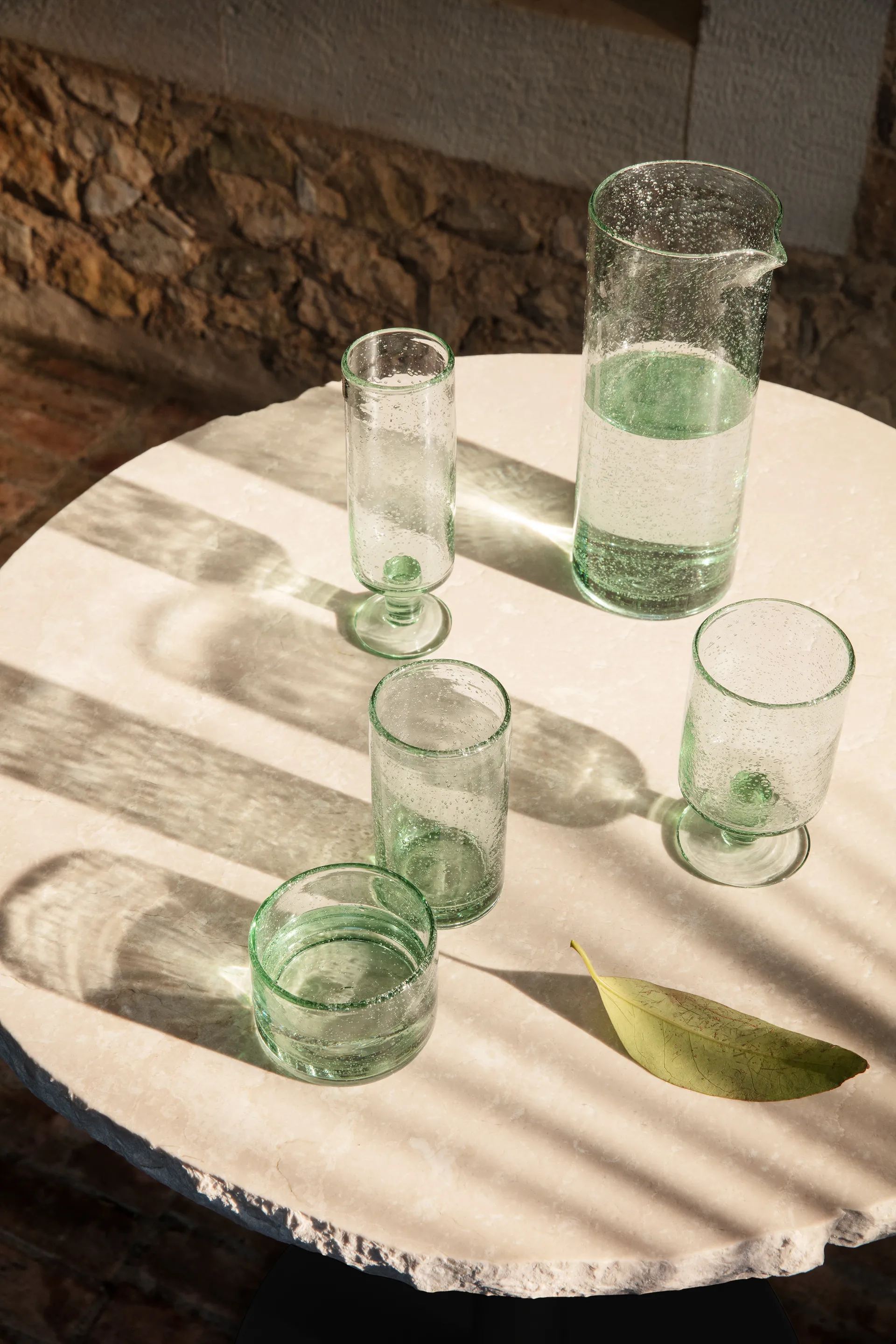 Oli Wasserglas hoch 22cl, Recycled clear Ferm Living