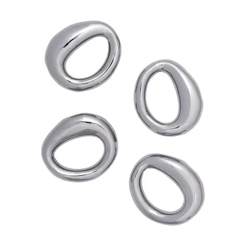 Orrith Serviettenring 4er Pack - Silber - Ferm Living