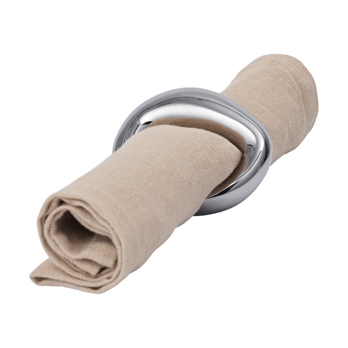 Orrith Serviettenring 4er Pack, Silber Ferm Living