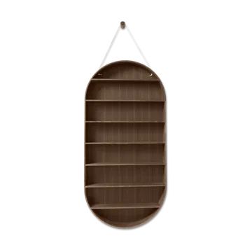 Oval Dorm Wandregal - Smoked oak - Ferm Living