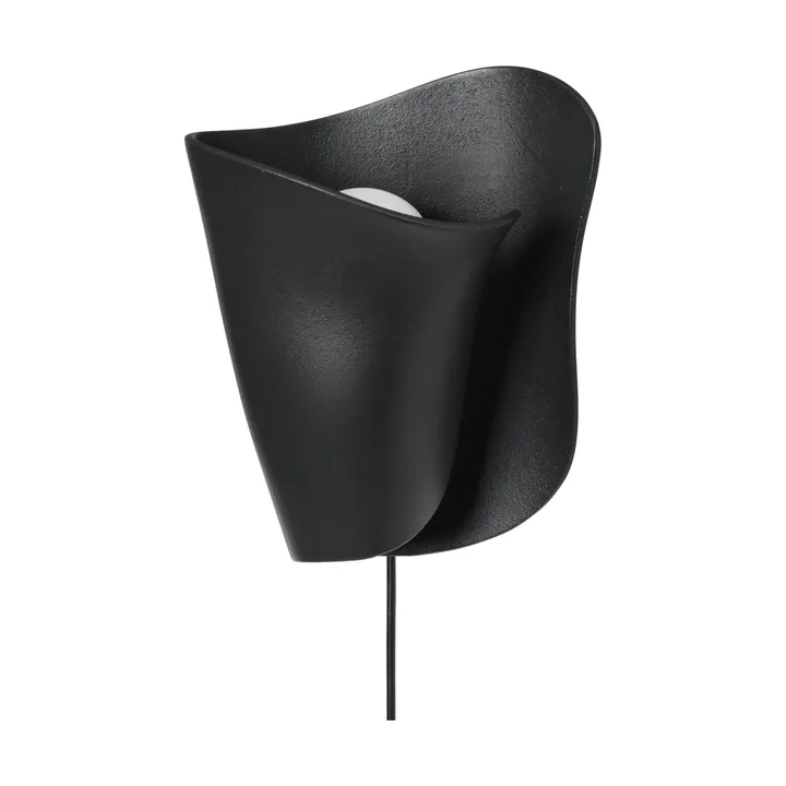 Oyster wall sconce Wandleuchte - Black - Ferm Living