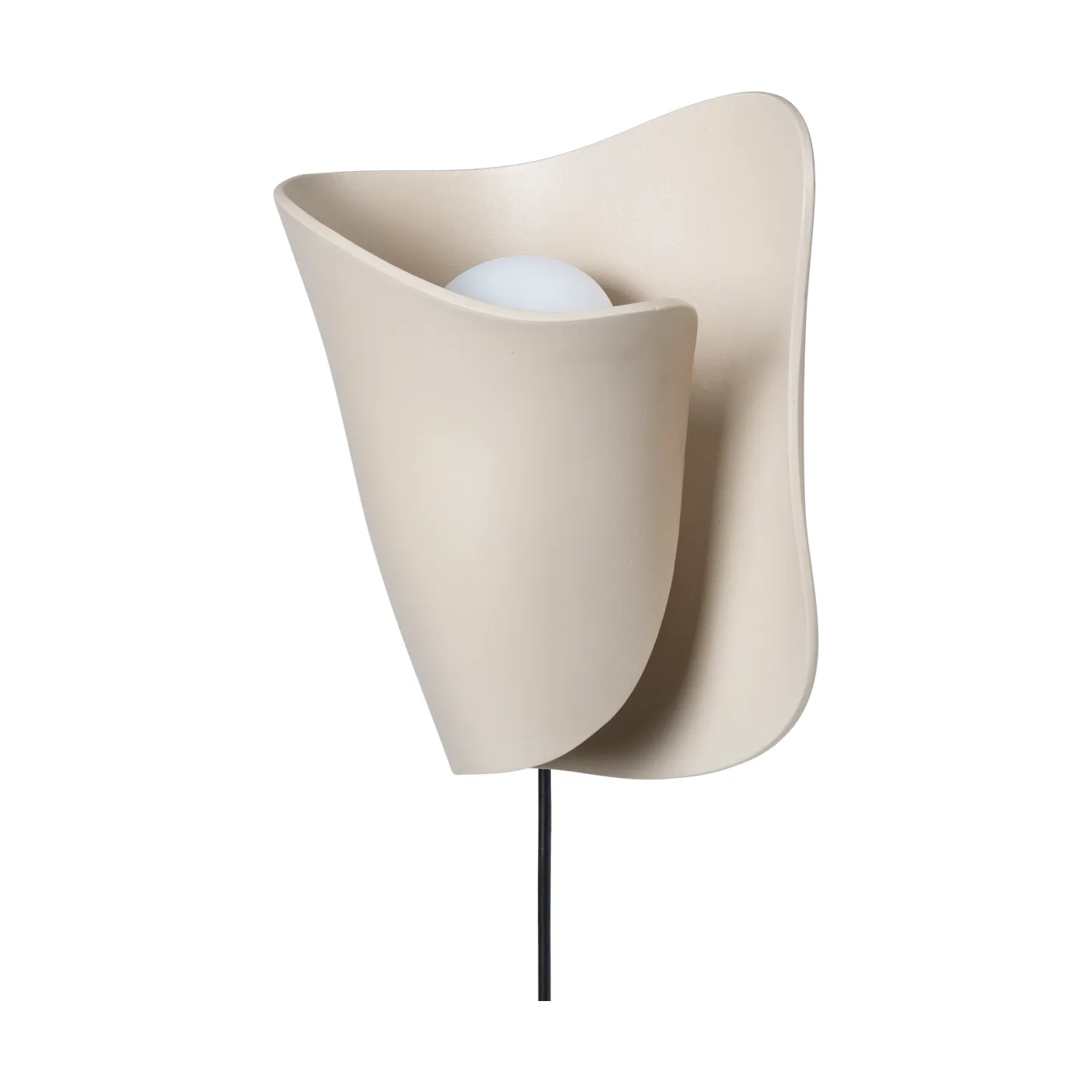 Oyster wall sconce Wandleuchte, Light cashmere Ferm Living
