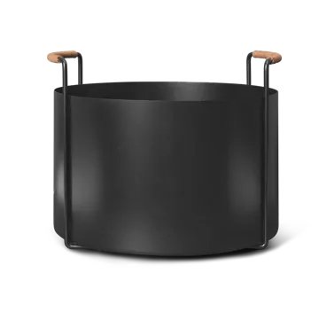 Port Feuerholzkorb, 42x40x32,4 cm - Black - Ferm Living