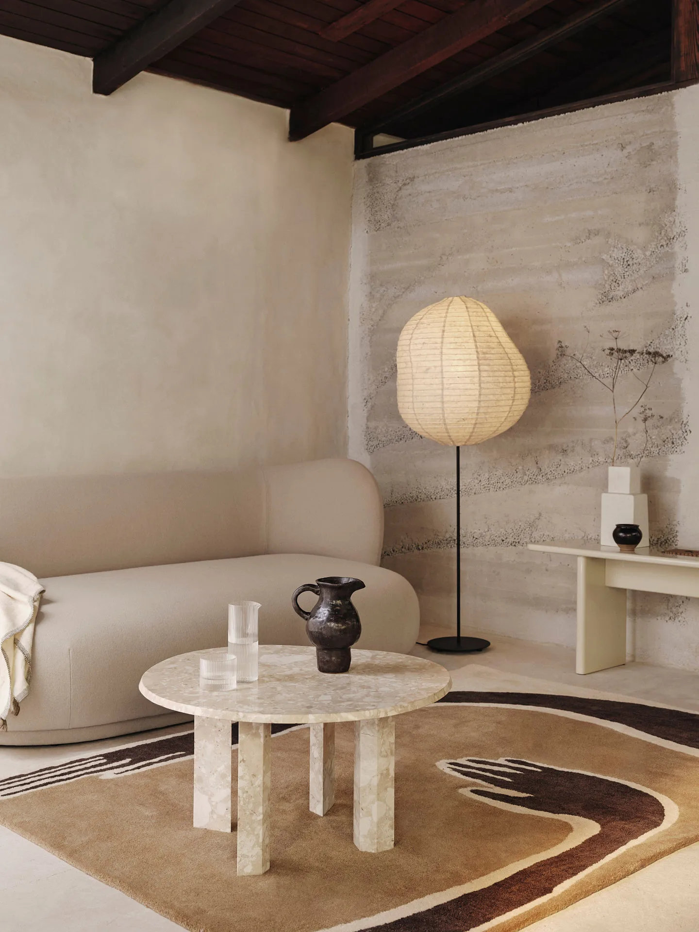 Pose Teppich, Coffee-off white, 140x200 cm Ferm Living