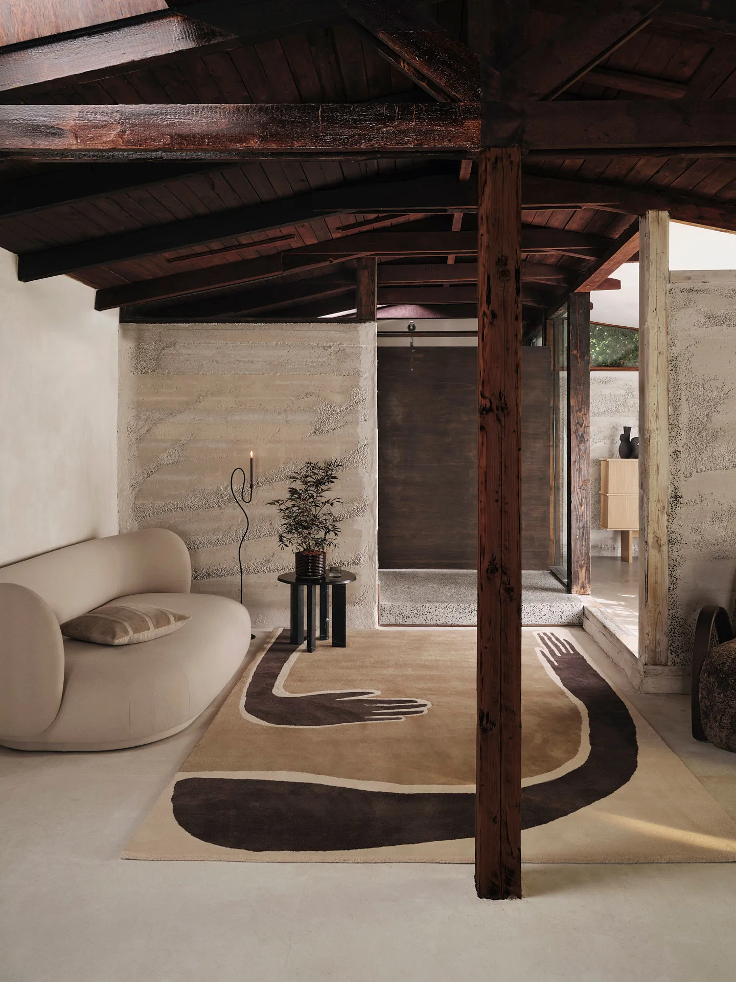 Pose Teppich, Coffee-off white, 200x300 cm Ferm Living