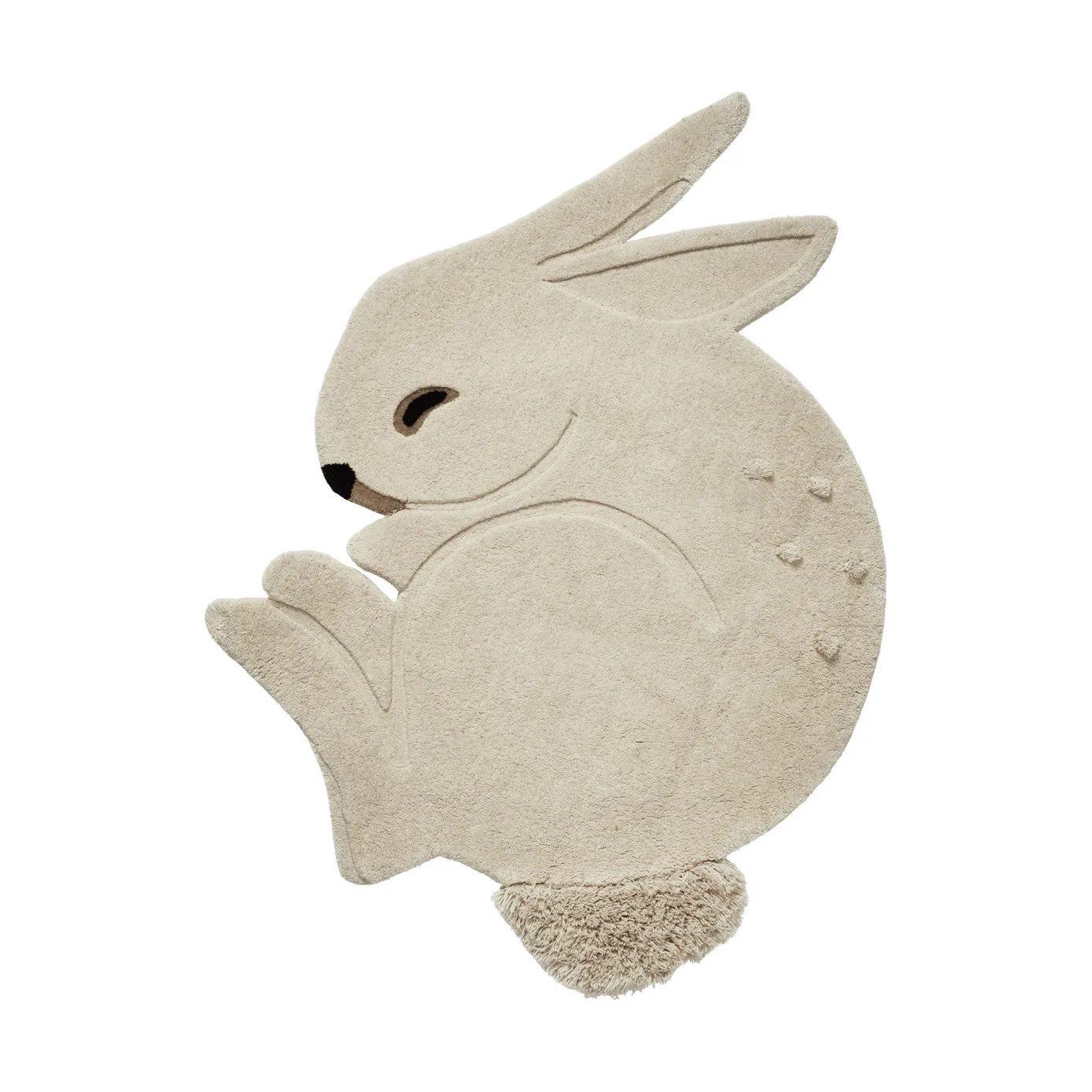Rabbit getufteter Teppich, Off-white, 88x120 cm Ferm Living
