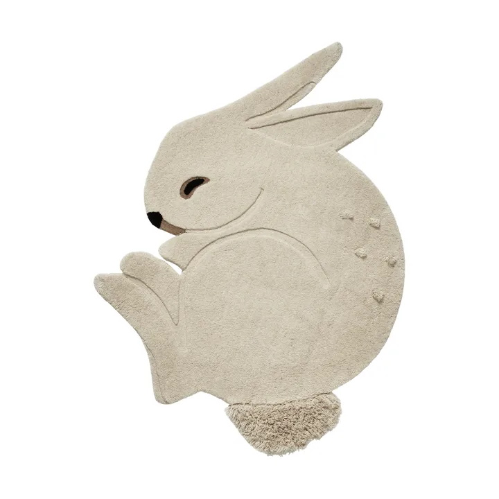Rabbit getufteter Teppich - Off-white, 88x120 cm - Ferm Living