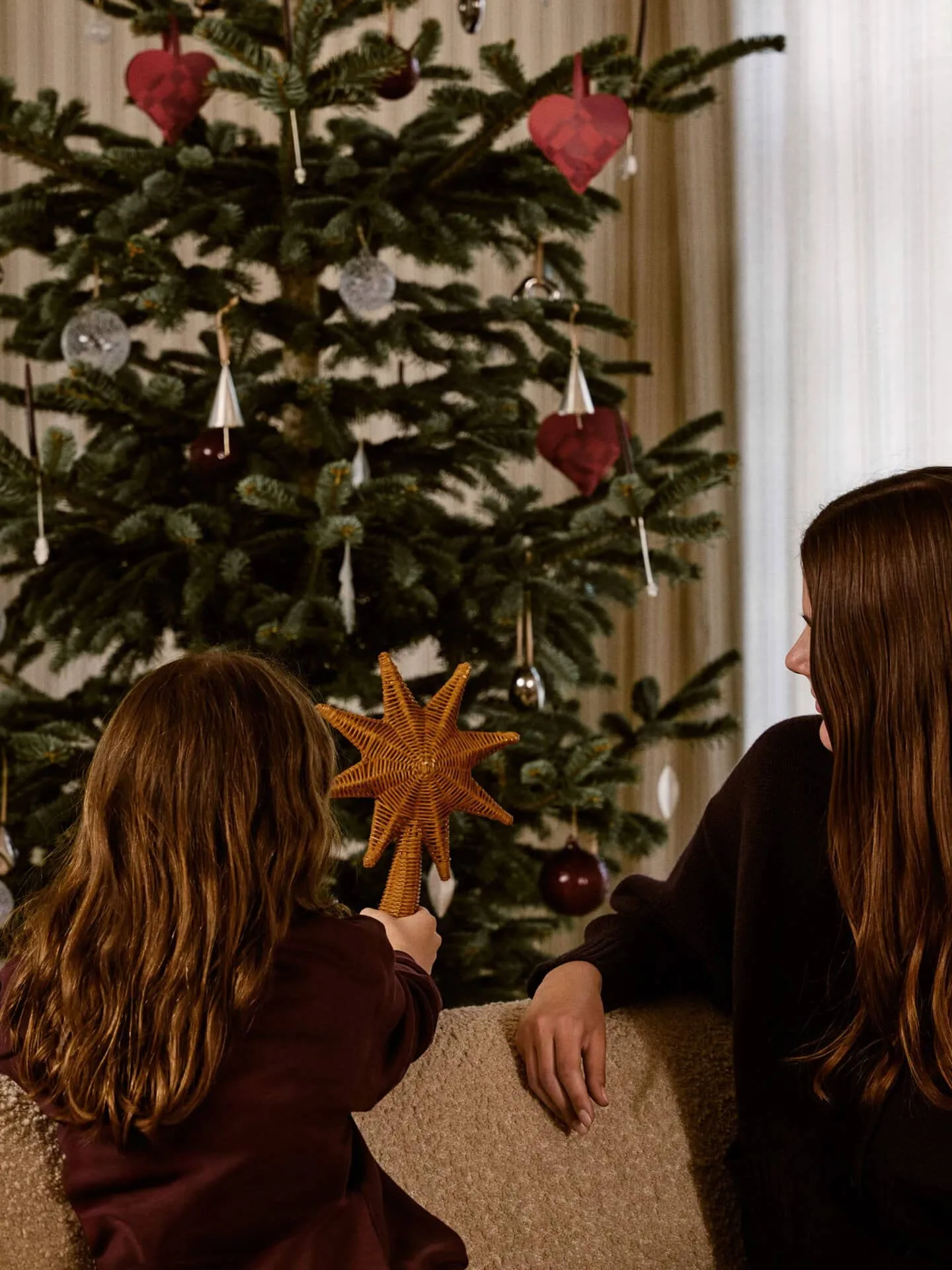 Rattan christmastree top star Baumspitze, Natural Ferm Living