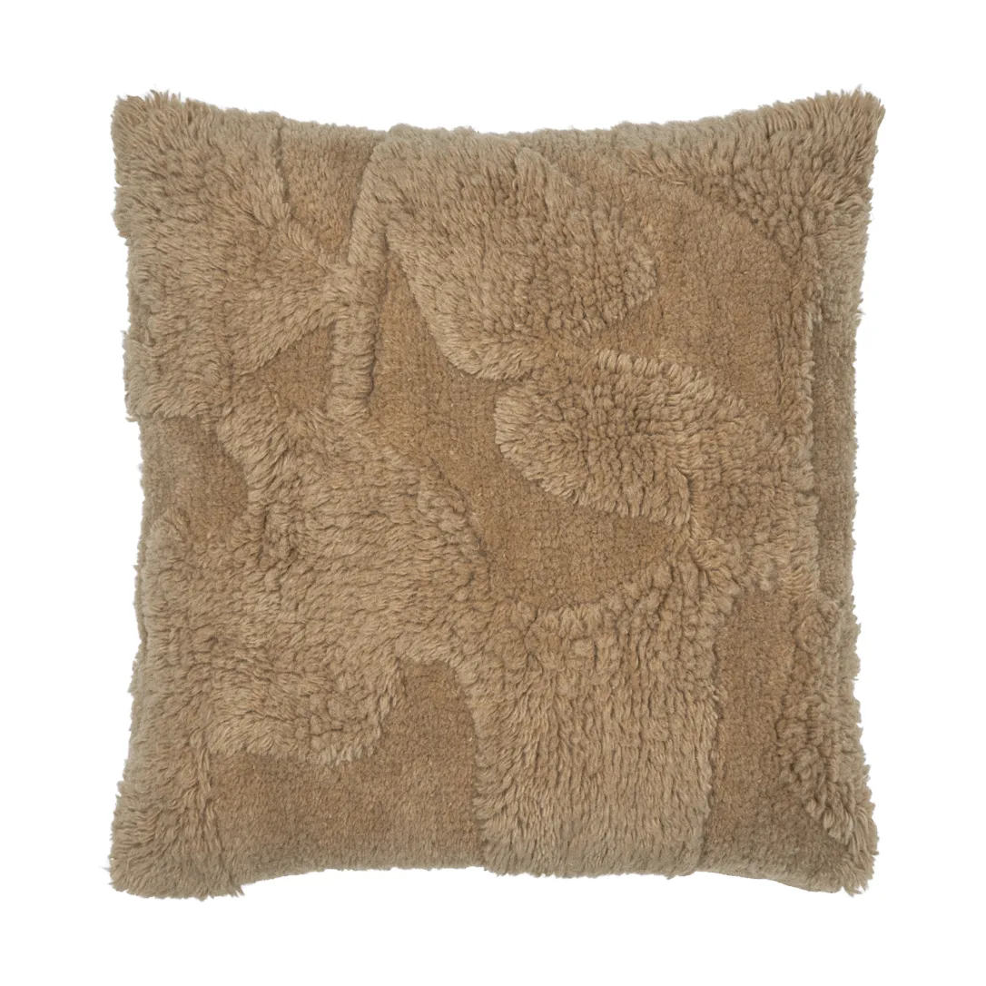 Rime getuftetes Kissen, Braun, 50x50 cm Ferm Living