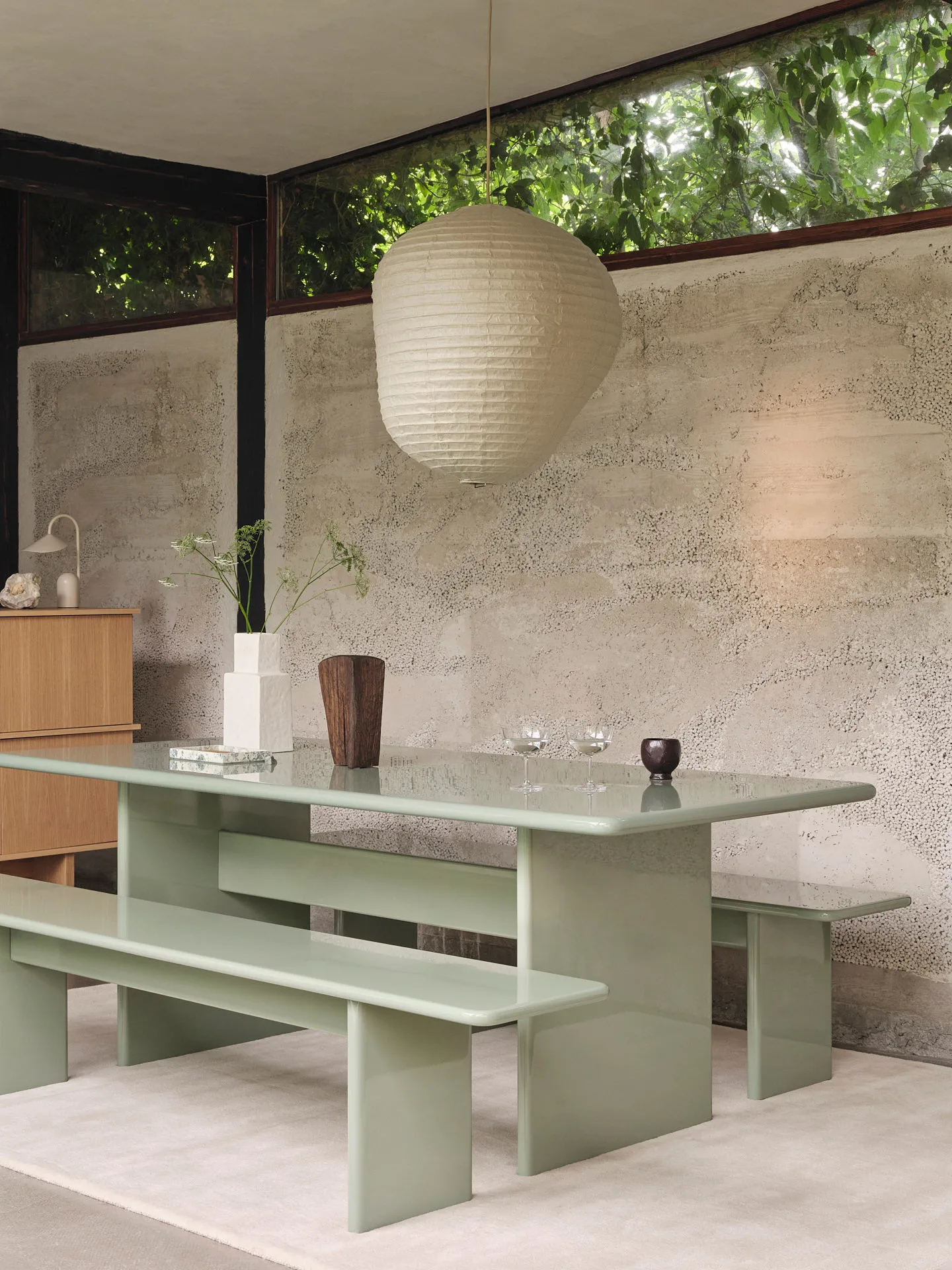 Rink Esstisch small 200 x 90 x 74cm, Tea green Ferm Living