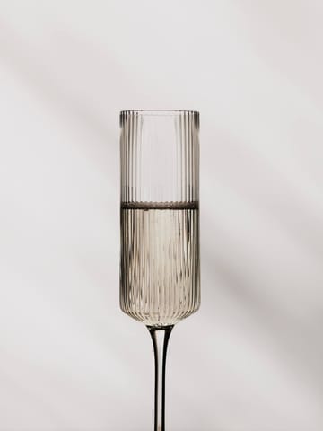 Ripple Champagne flutes Champagneglas 15 cl 2er-Pack - Clear - Ferm Living