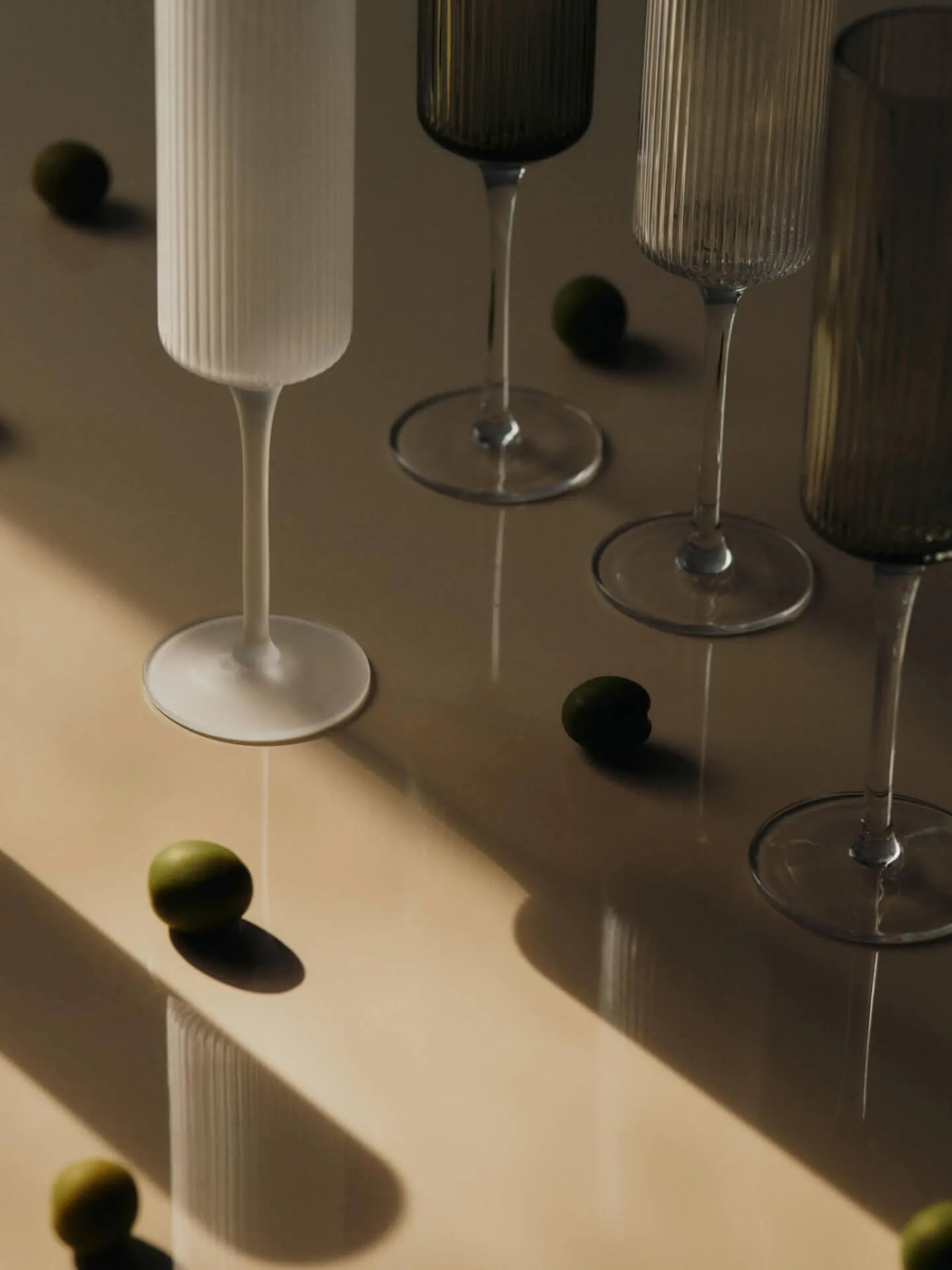 Ripple Champagne flutes Champagneglas 15 cl 2er-Pack, Frosted Ferm Living