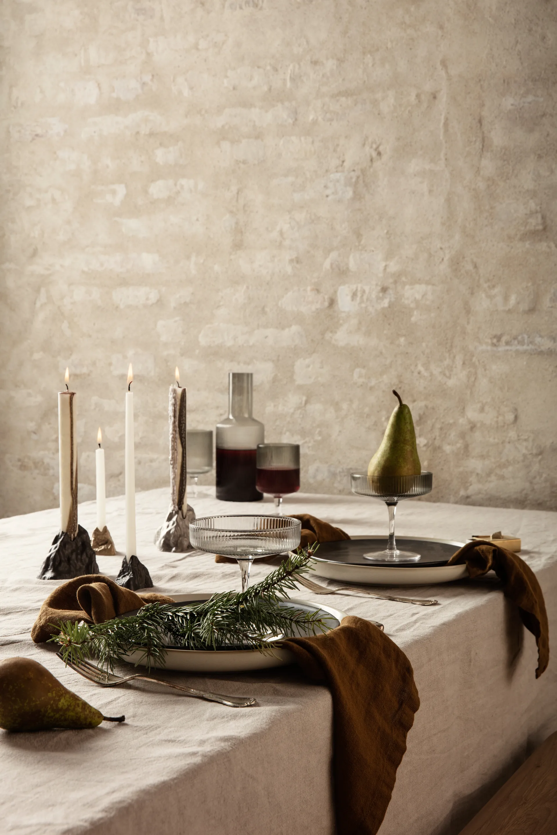 Ripple Champagnerglas 2er Pack, Klar Ferm Living