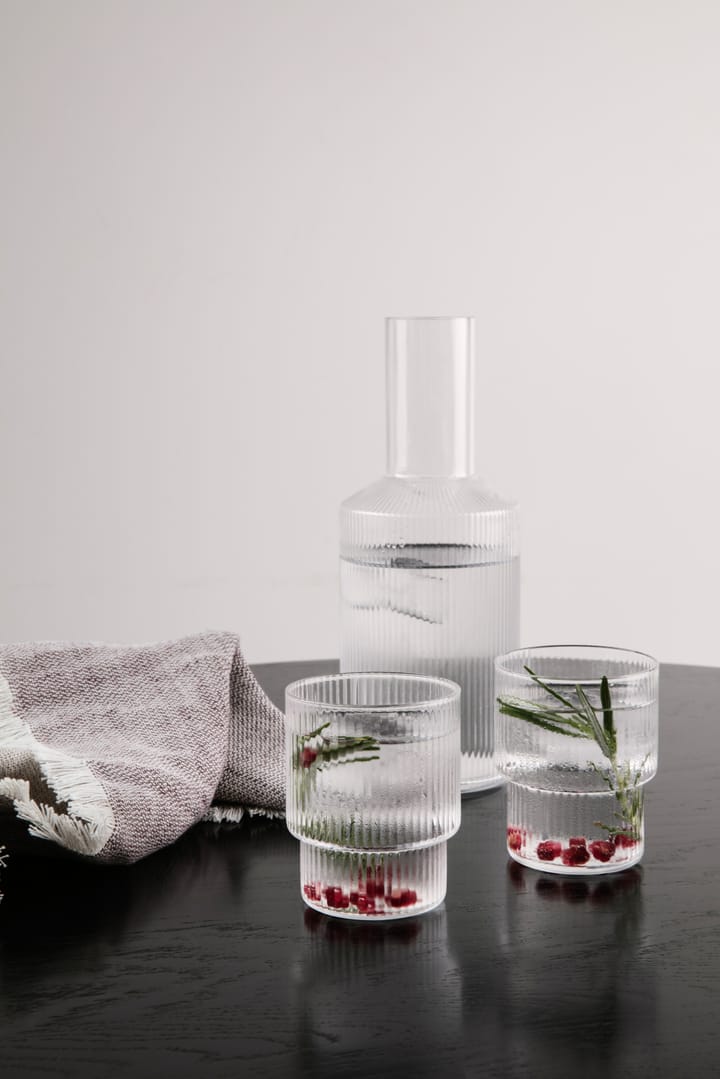 Ripple Glas 4er Pack, Klar ferm LIVING