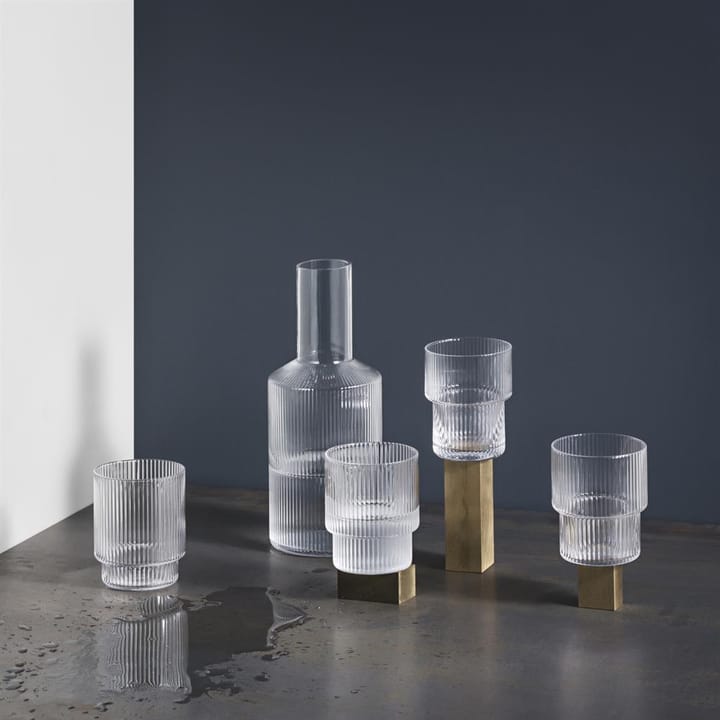 Ripple Glas 4er Pack, Klar ferm LIVING