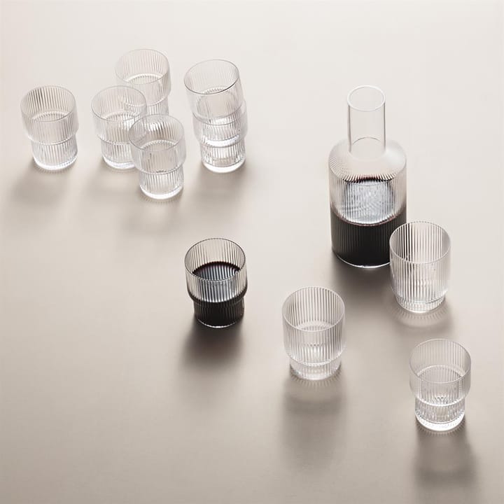 Ripple Glas 4er Pack, Klar ferm LIVING