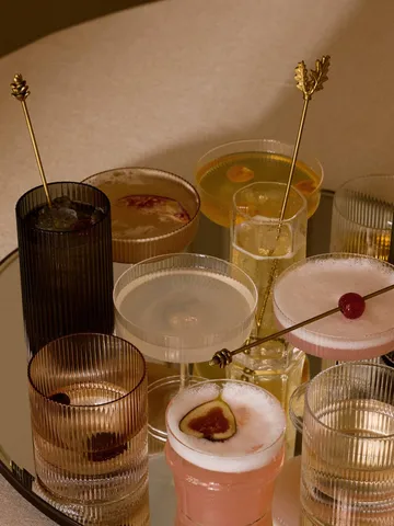 Ripple Highball-Gläser 48 cl 2-teilig - Smoked grey - Ferm Living