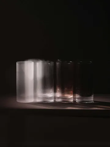 Ripple Highball-Gläser 48 cl 2-teilig - Smoked grey - Ferm Living