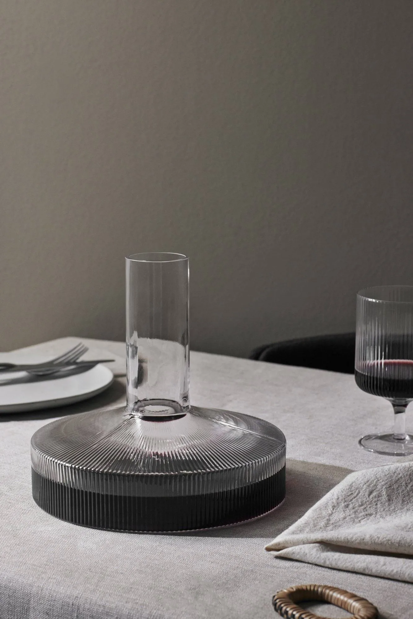 Ripple Karaffe und Glas 17 Teile - Klar Ferm Living