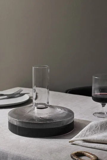 Ripple Karaffe und Glas 17 Teile - Klar - Ferm Living