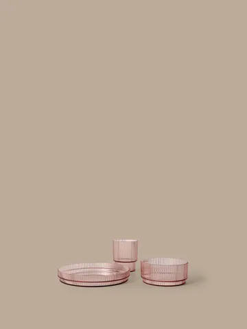 Ripple kids Kindergeschirr - Blush, 3-teilig - Ferm Living