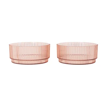 Ripple kids Schüssel - Blush, 2-teilig - Ferm Living