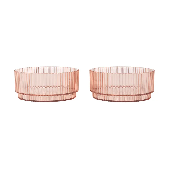 Ripple kids Schüssel - Blush, 2-teilig - Ferm Living