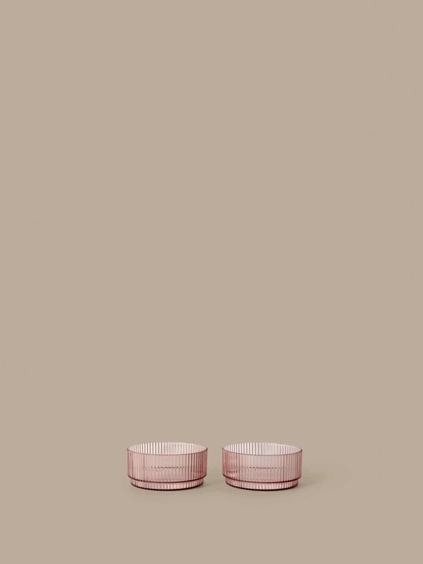 Ripple kids Schüssel, Blush, 2-teilig Ferm Living