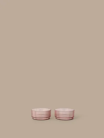 Ripple kids Schüssel - Blush, 2-teilig - Ferm Living