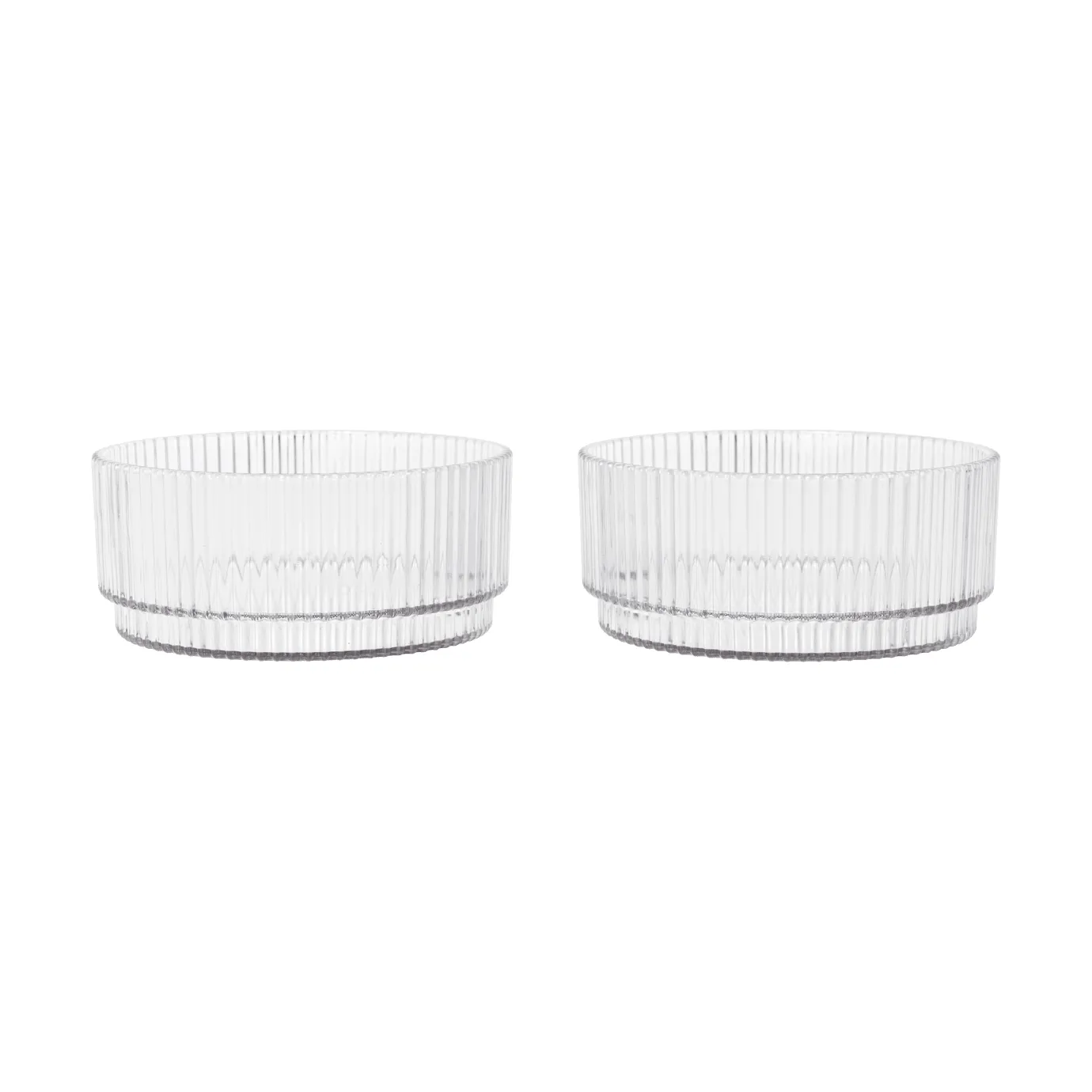 Ripple kids Schüssel, Clear, 2-teilig Ferm Living