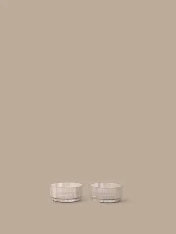 Ripple kids Schüssel - Clear, 2-teilig - Ferm Living