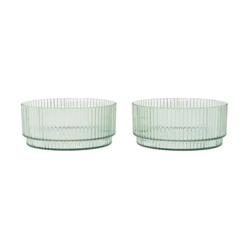 Ripple kids Schüssel - Teagrün, 2er-Pack - Ferm Living