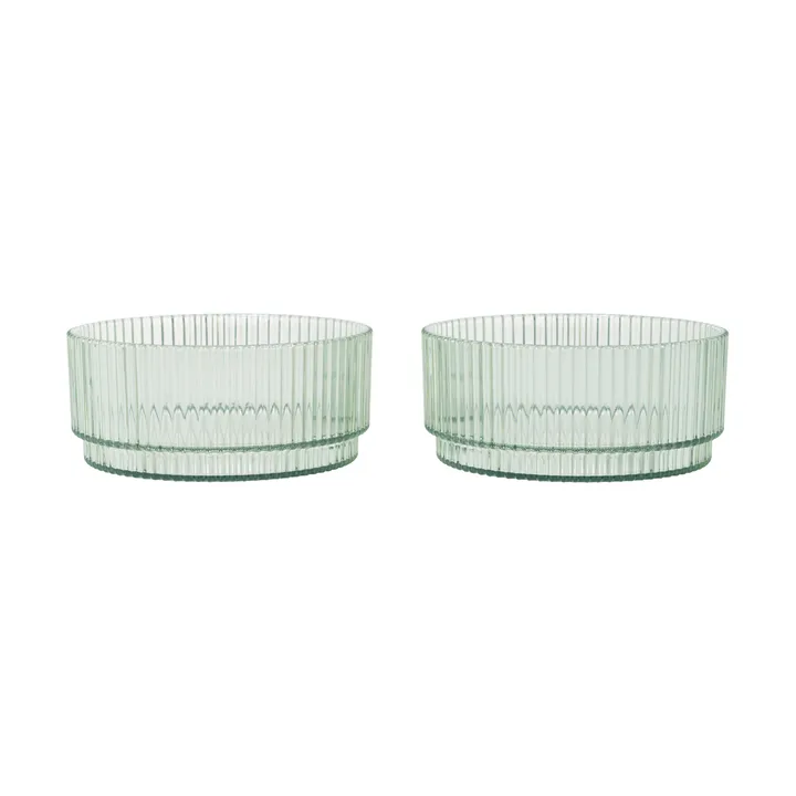 Ripple kids Schüssel - Teagrün, 2er-Pack - Ferm Living