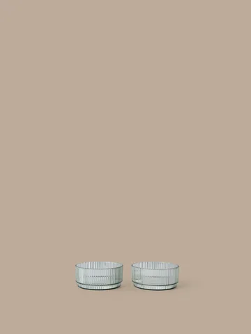 Ripple kids Schüssel - Teagrün, 2er-Pack - Ferm Living